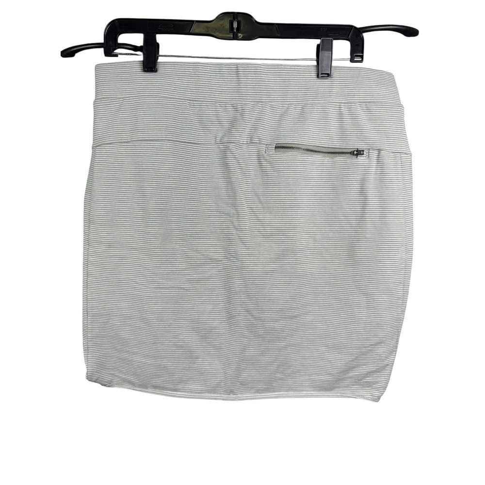 Athleta Skort Womens Medium Gray Stripe Drawstring Lined Athletic Golf - Picture 4 of 8